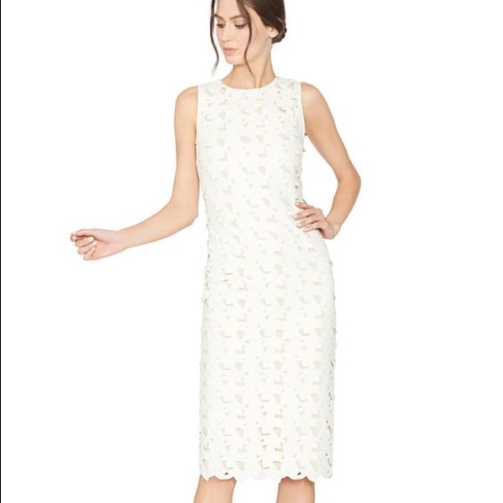 Alice& Olivia white dress shower/rehearsal/wedding